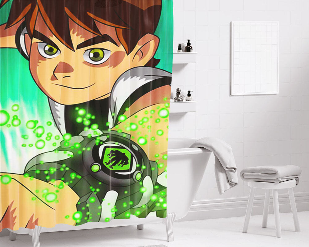 Ben Ten Bathroom Shower Curtain Fabric Waterproof | 66 X 72 Inch