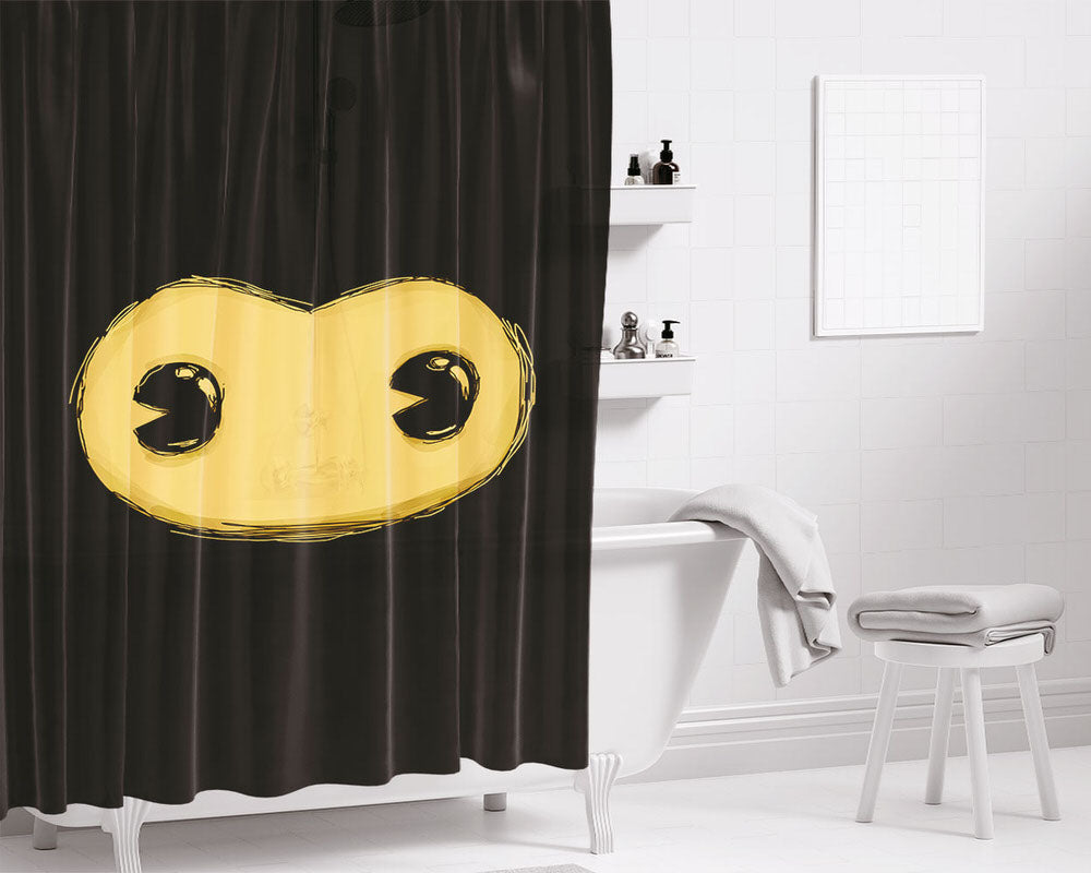 Bendy August Bathroom Shower Curtain Fabric Waterproof | 66 X 72 Inch