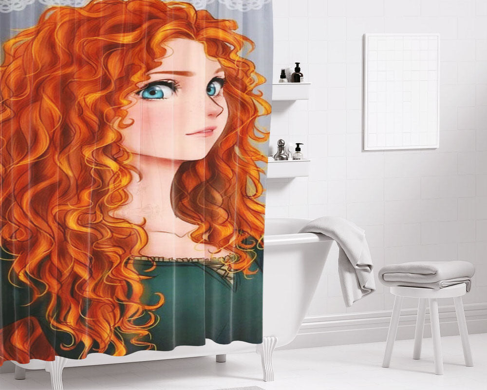 Best Brave Movie Merida Bathroom Shower Curtain Fabric Waterproof | 66 X 72 Inch