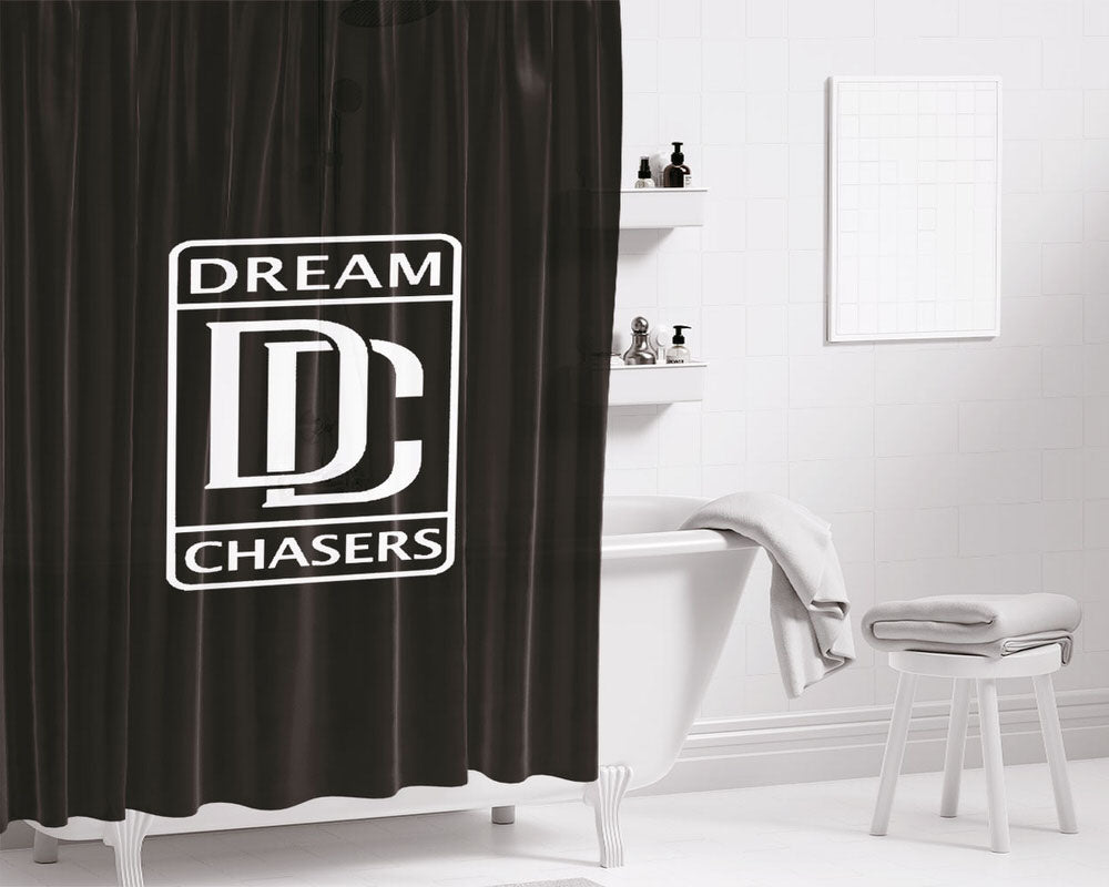 Black White Dream Chasers Bathroom Shower Curtain Fabric Waterproof | 66 X 72 Inch
