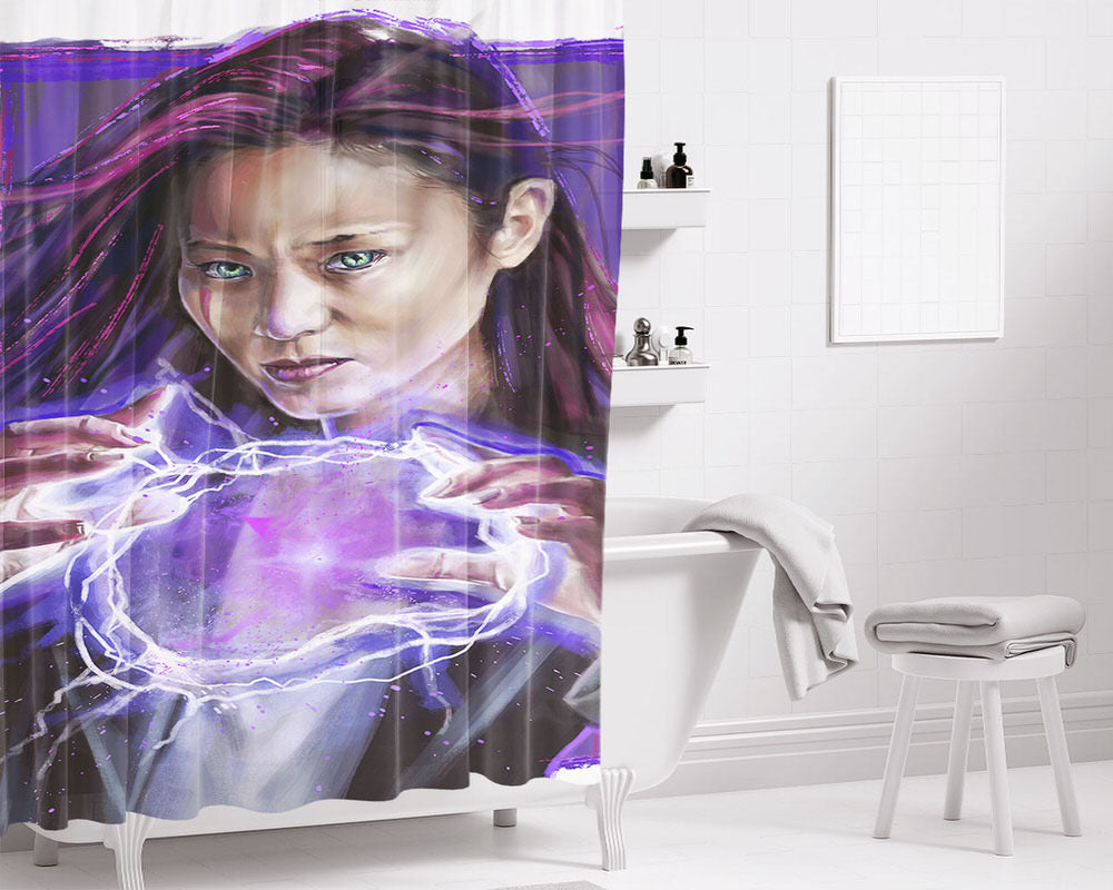 Blink The Gifted Bathroom Shower Curtain Fabric Waterproof | 66 X 72 Inch