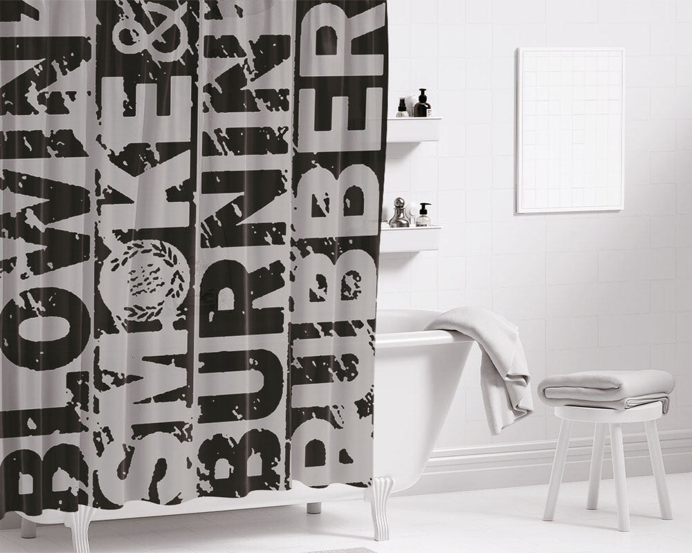 Blow Smoke Burn Rubber Bathroom Shower Curtain Fabric Waterproof | 66 X 72 Inch