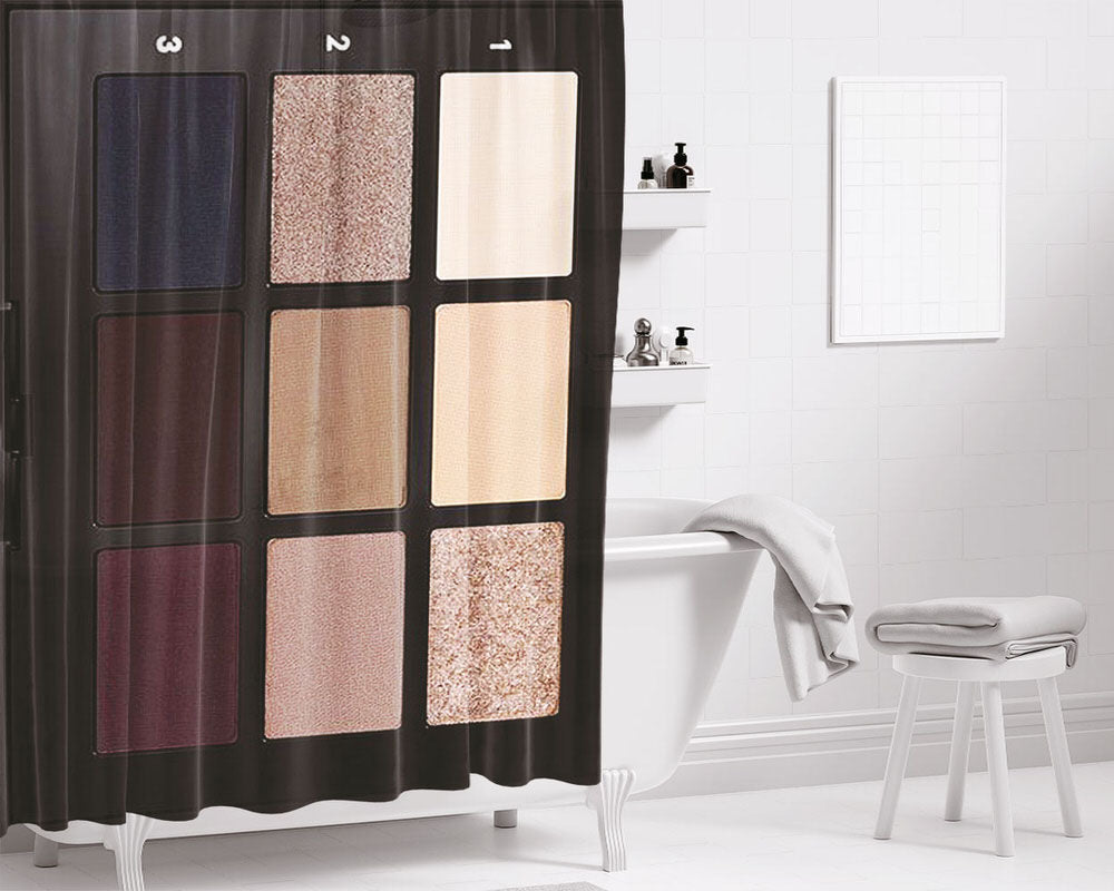 Bobbi Brown Everything Eyes Palette Bathroom Shower Curtain Fabric Waterproof | 66 X 72 Inch
