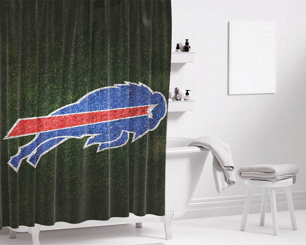 Buf Grass Mobile Bathroom Shower Curtain Fabric Waterproof | 66 X 72 Inch