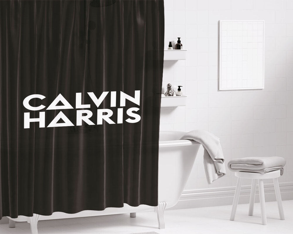 Calvin Harris Bathroom Shower Curtain Fabric Waterproof | 66 X 72 Inch
