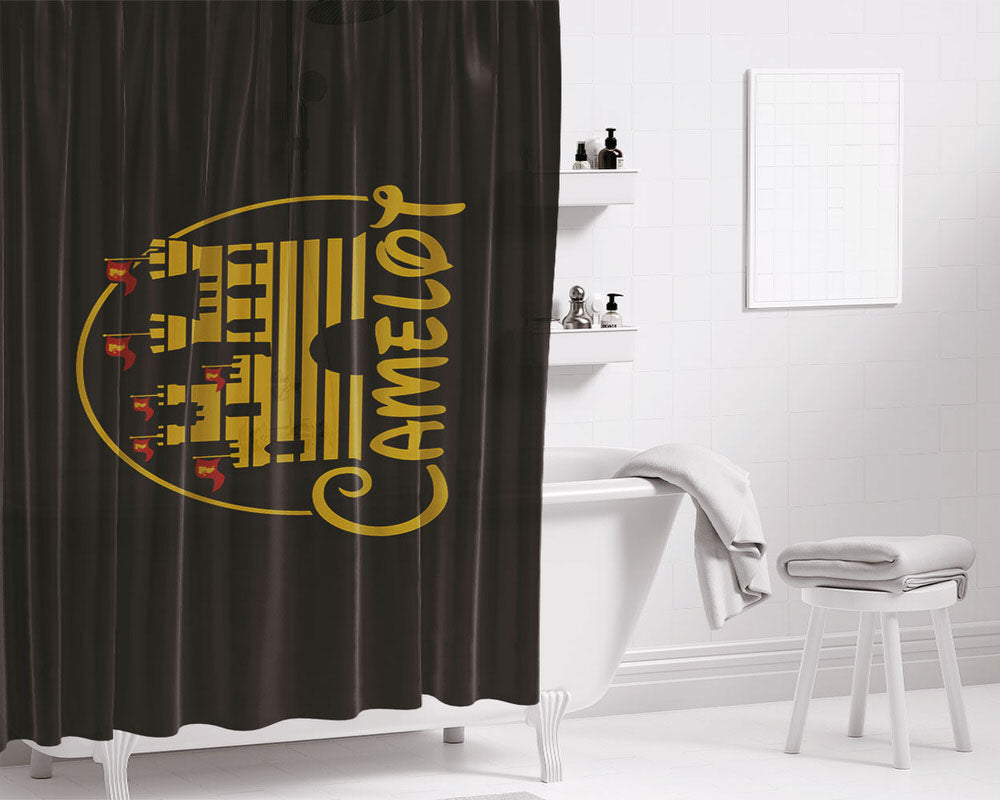 Camelot Merlin King Arthur Castle Bathroom Shower Curtain Fabric Waterproof | 66 X 72 Inch