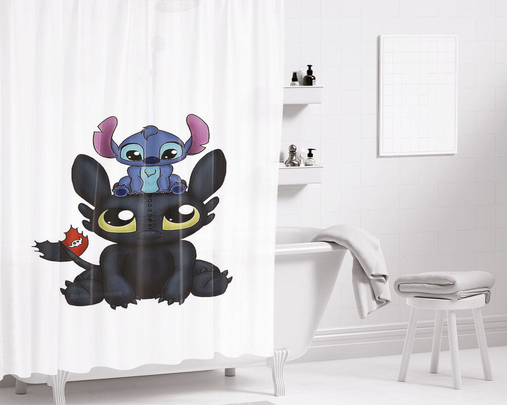Can I Sit Here Bathroom Shower Curtain Fabric Waterproof | 66 X 72 Inch