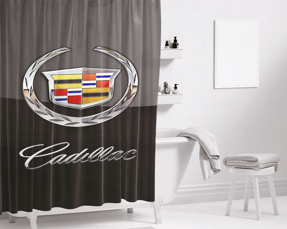 Candillac Wallpaper Bathroom Shower Curtain Fabric Waterproof | 66 X 72 Inch