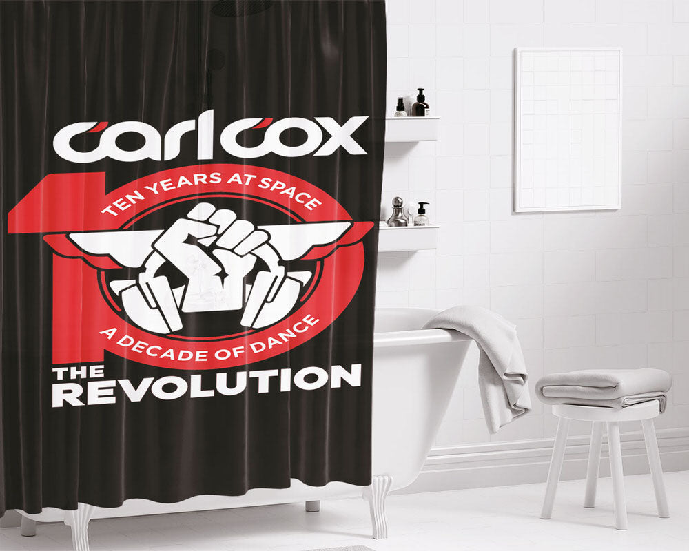 Carlcox Logo Bathroom Shower Curtain Fabric Waterproof | 66 X 72 Inch