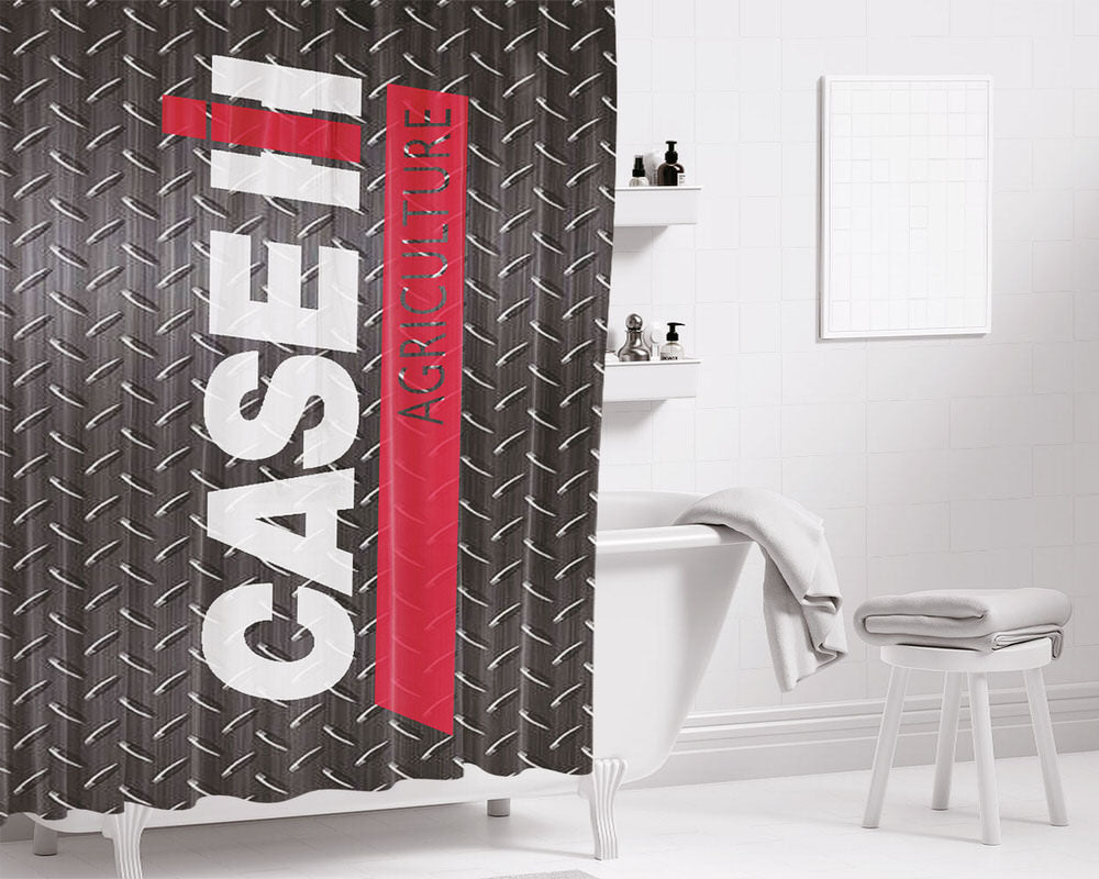 Case Ih International Harvester Farmall Agriculture Bathroom Shower Curtain Fabric Waterproof | 66 X 72 Inch