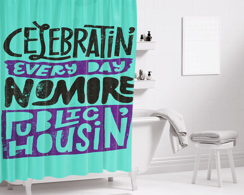 Celebratin Everyday Bathroom Shower Curtain Fabric Waterproof | 66 X 72 Inch