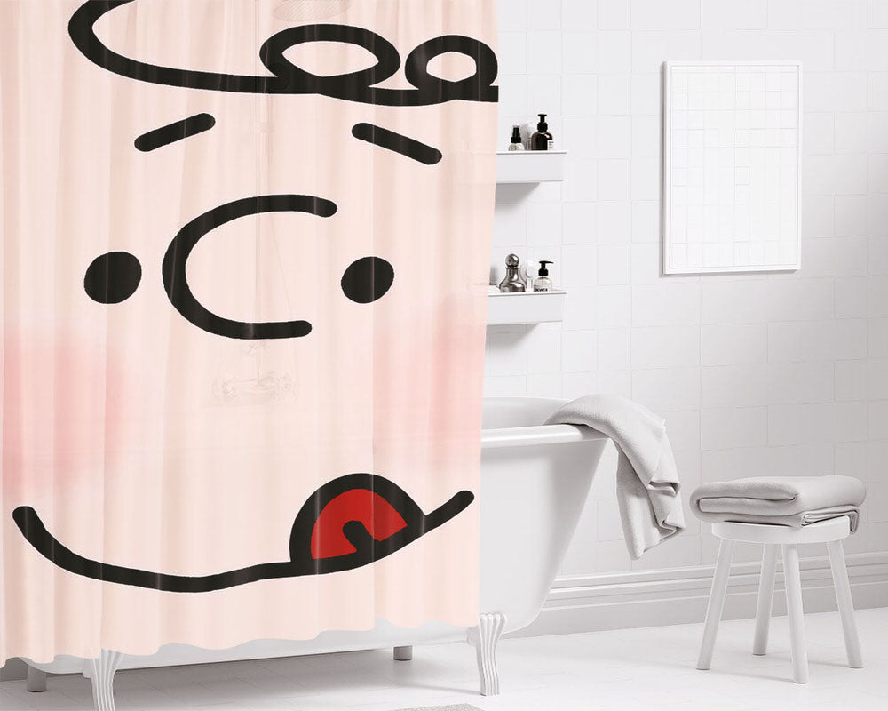 Charlie Brown Zombi Bathroom Shower Curtain Fabric Waterproof | 66 X 72 Inch