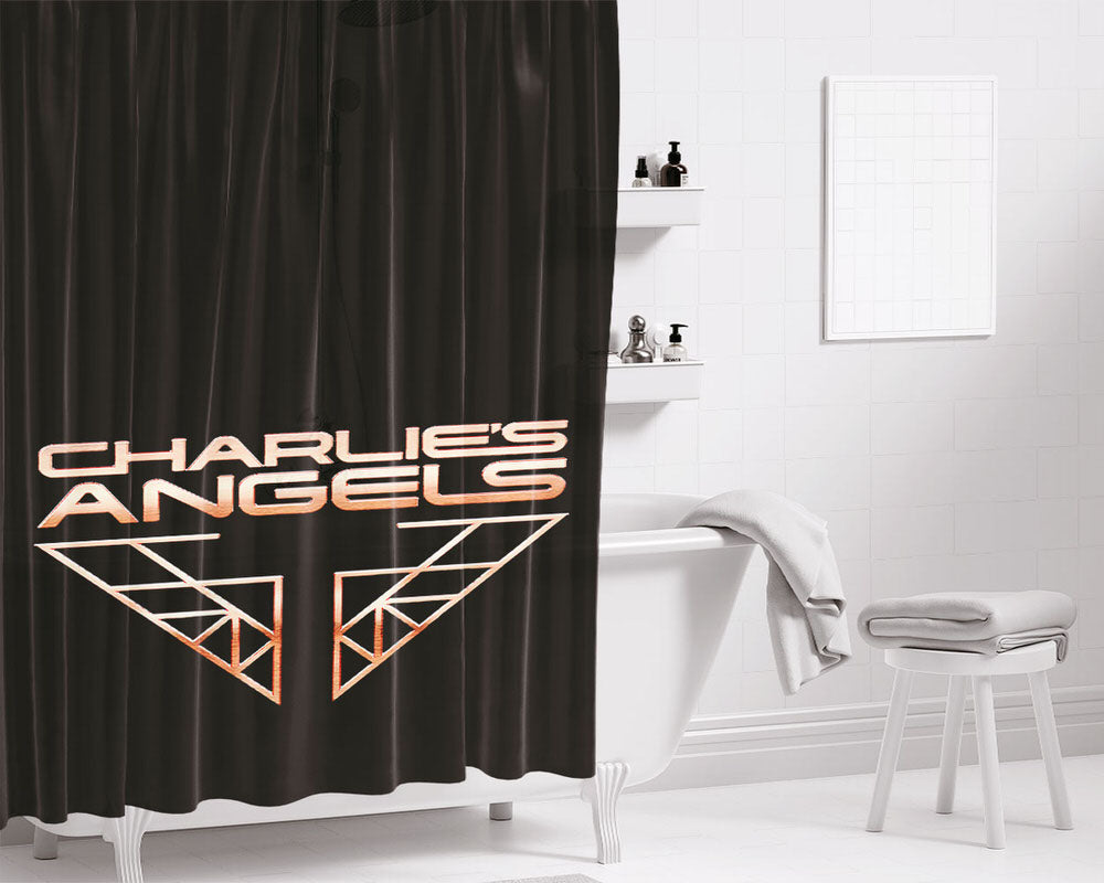 Charlies Angels 2019 Movie Poster Bathroom Shower Curtain Fabric Waterproof | 66 X 72 Inch