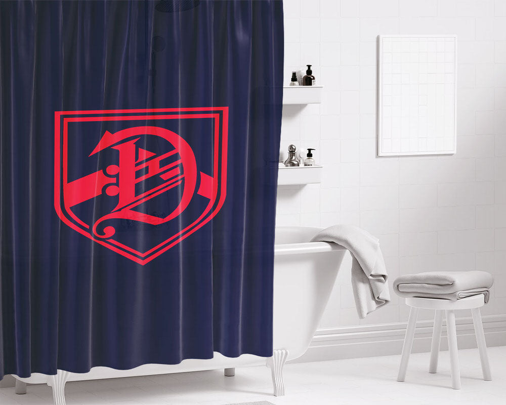 Dalton Academy Logo Bathroom Shower Curtain Fabric Waterproof | 66 X 72 Inch