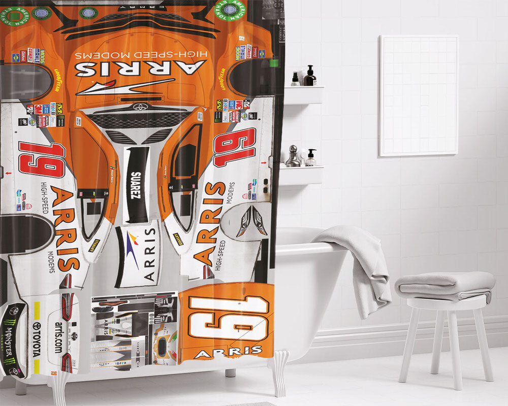 Daniel Suarez'S Car Stikers Bathroom Shower Curtain Fabric Waterproof | 66 X 72 Inch