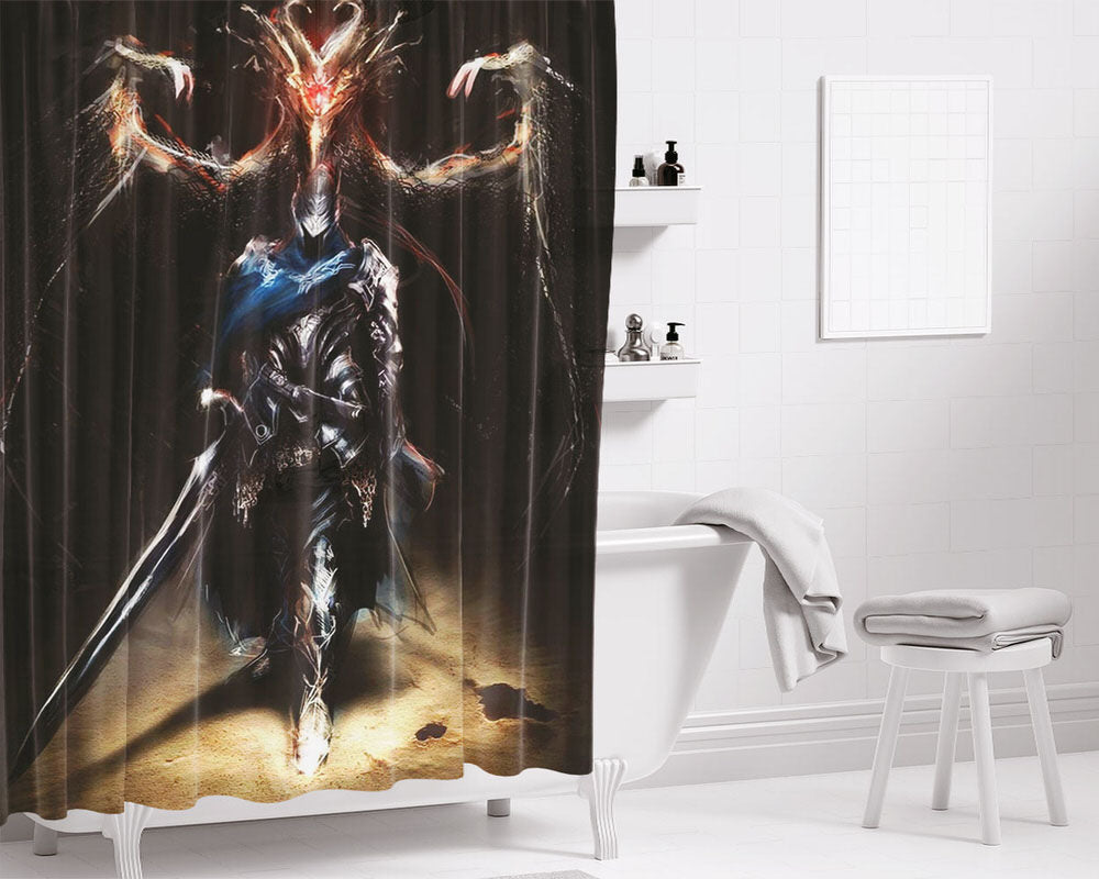 Dark Soul Artorias Art Bathroom Shower Curtain Fabric Waterproof | 66 X 72 Inch