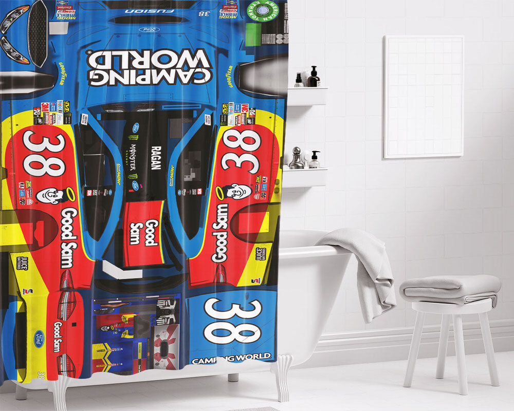 David Ragan'S Car Stikers Bathroom Shower Curtain Fabric Waterproof | 66 X 72 Inch