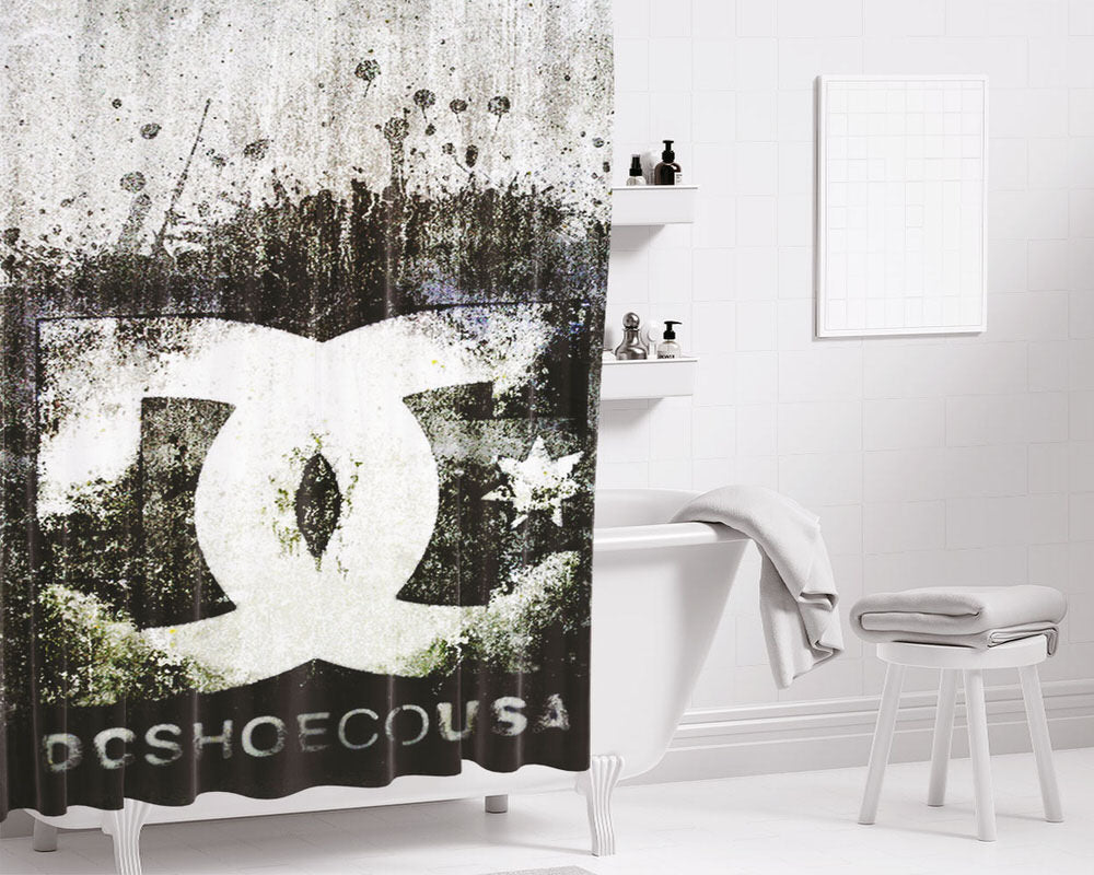 Dc Skate Bathroom Shower Curtain Fabric Waterproof | 66 X 72 Inch