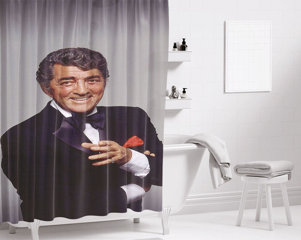 Dean Martin Photo Bathroom Shower Curtain Fabric Waterproof | 66 X 72 Inch