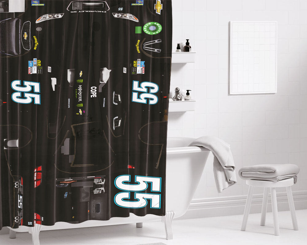 Derrike Cope'S Car Stikers Bathroom Shower Curtain Fabric Waterproof | 66 X 72 Inch