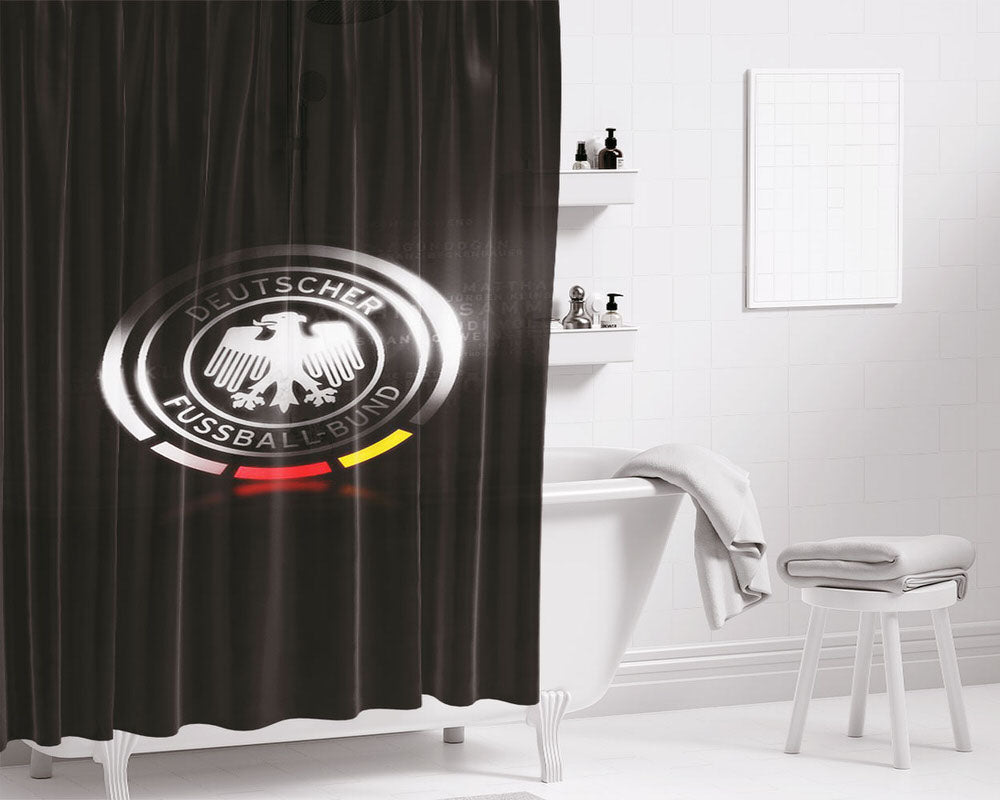 Deutscher Fussball-Bund Bathroom Shower Curtain Fabric Waterproof | 66 X 72 Inch
