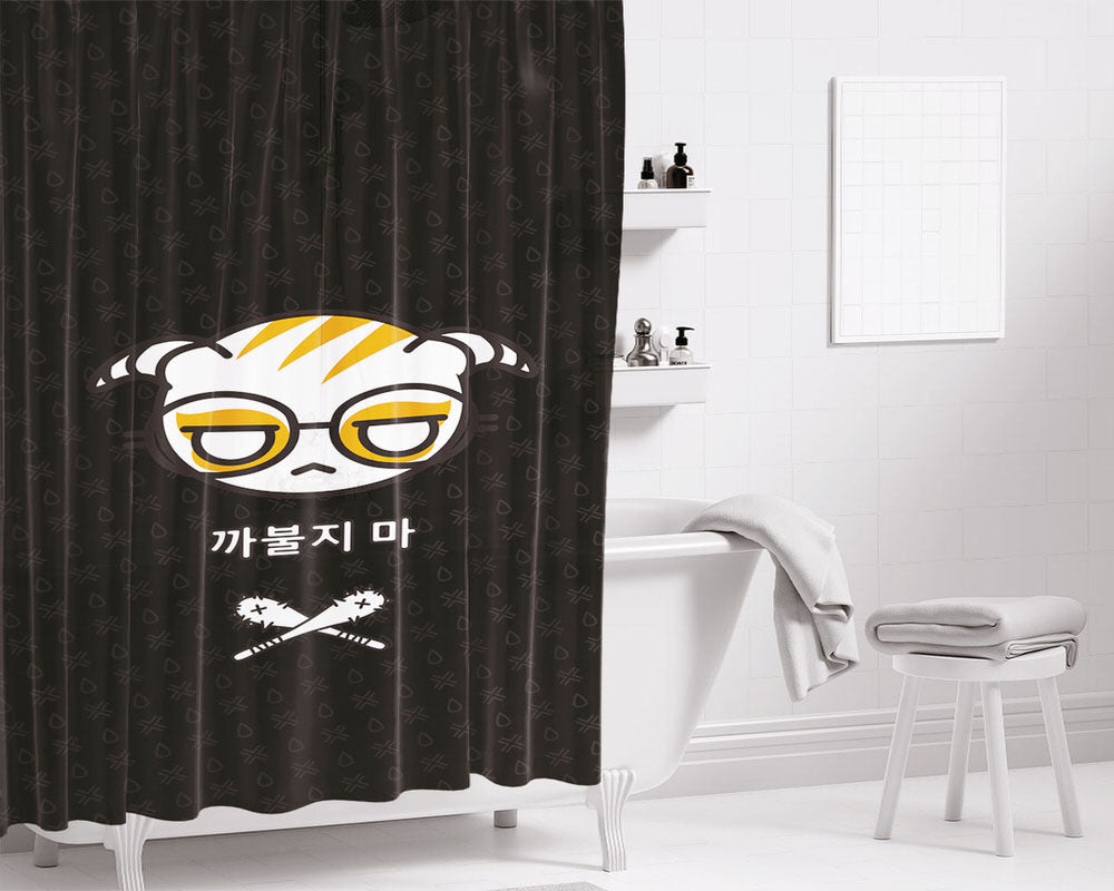 Dokkaebwallpaper Bathroom Shower Curtain Fabric Waterproof | 66 X 72 Inch