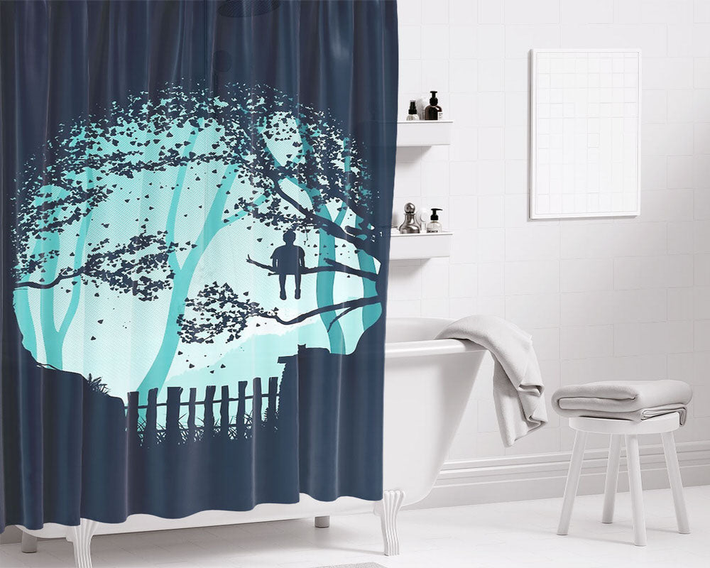 Dont Look Back In Anger Bathroom Shower Curtain Fabric Waterproof | 66 X 72 Inch