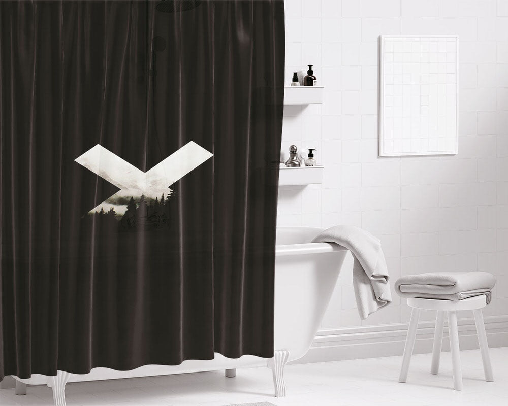 Dope Forest Bathroom Shower Curtain Fabric Waterproof | 66 X 72 Inch