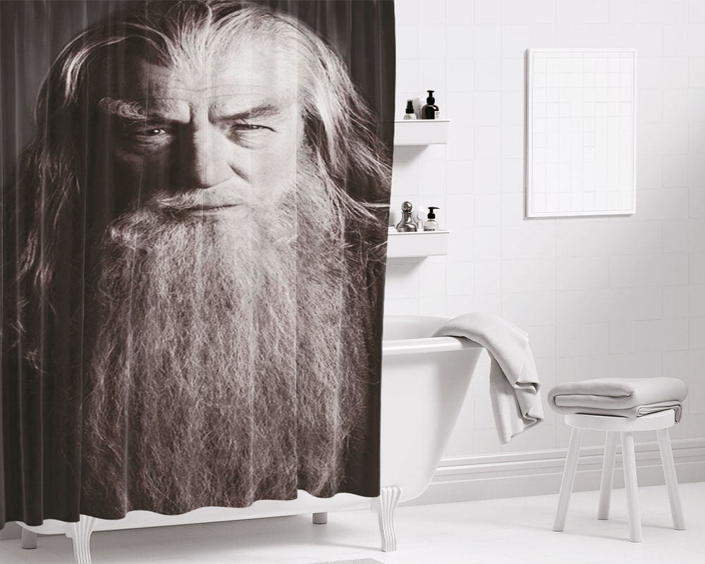 Dumbledore Face Bathroom Shower Curtain Fabric Waterproof | 66 X 72 Inch