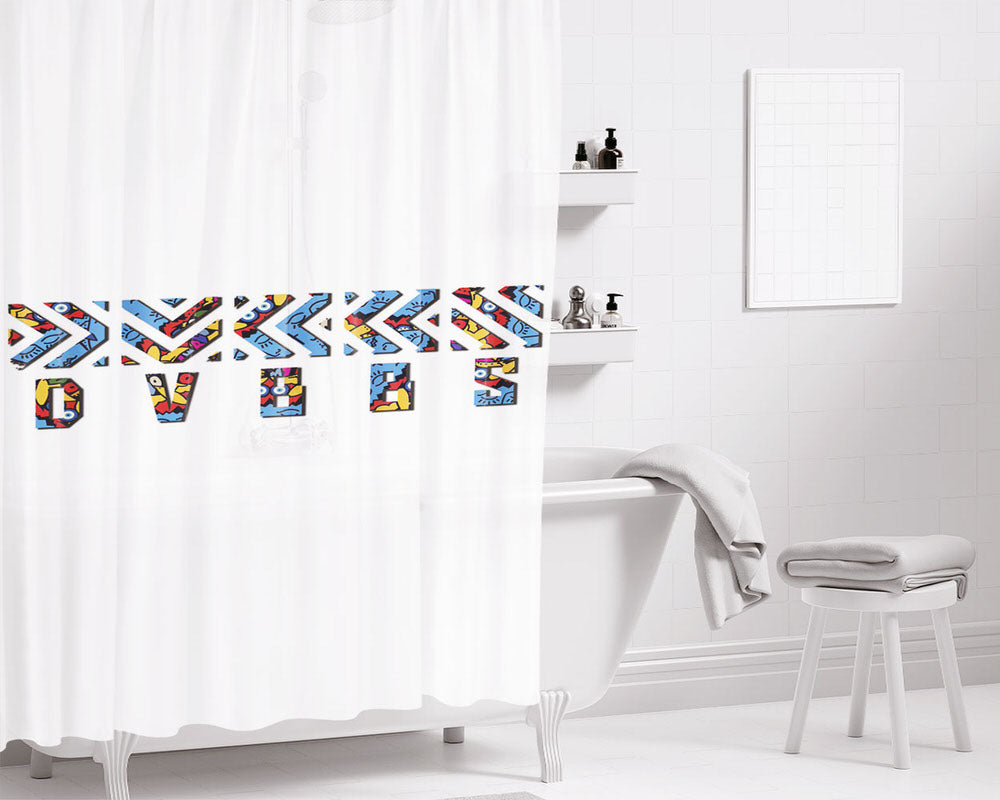 Dvbbs ???? Idwk Logo Bathroom Shower Curtain Fabric Waterproof | 66 X 72 Inch