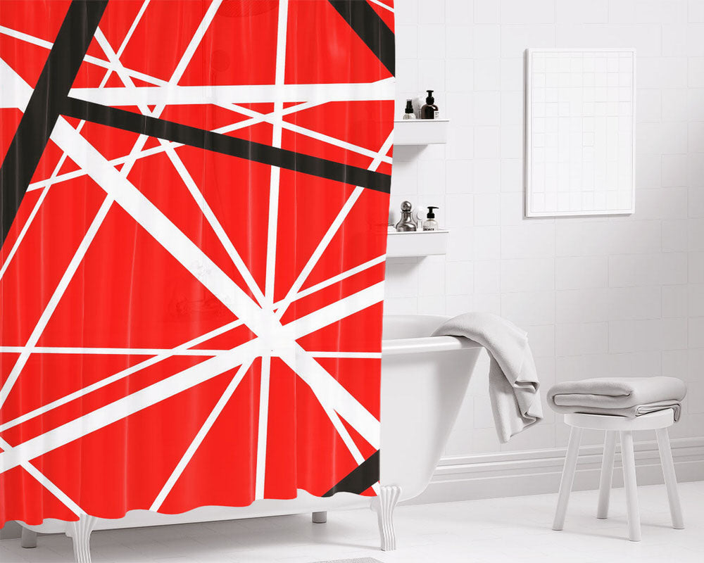 Eddie Van Hallen Strip Legend Bathroom Shower Curtain Fabric Waterproof | 66 X 72 Inch