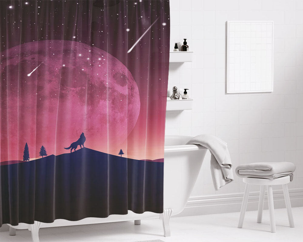 Epic Walls Bathroom Shower Curtain Fabric Waterproof | 66 X 72 Inch