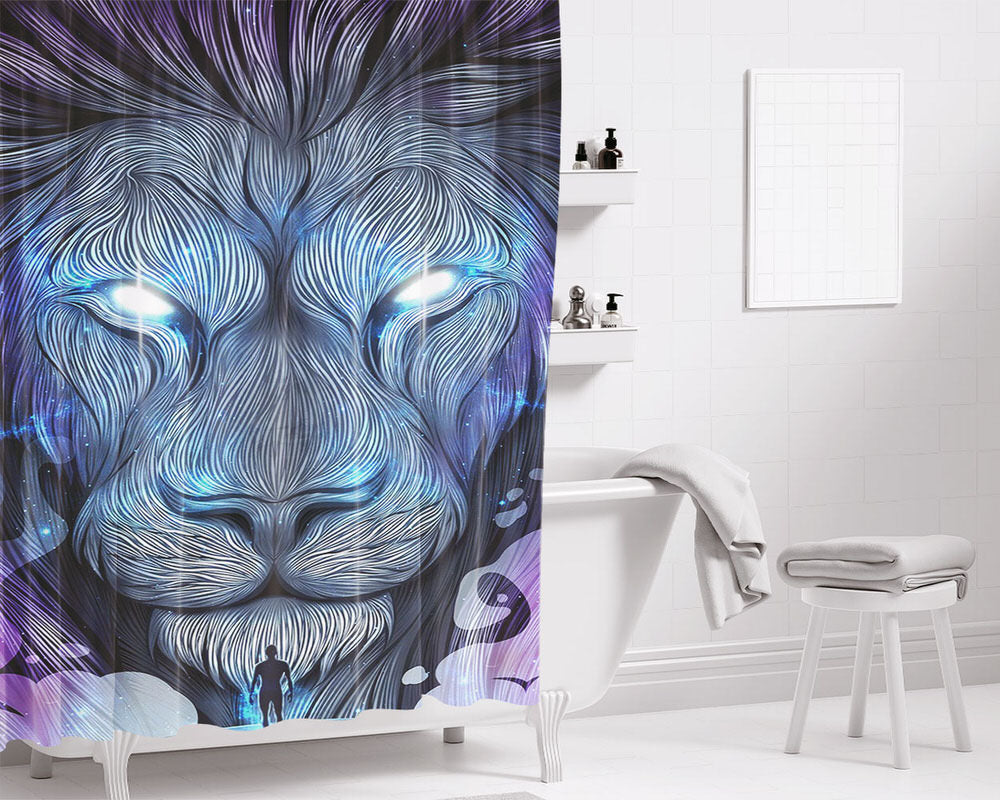 Fallover Bathroom Shower Curtain Fabric Waterproof | 66 X 72 Inch