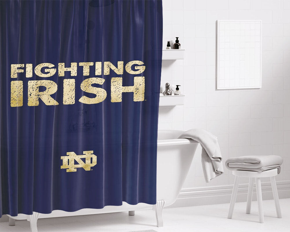 Fighting Irish Bathroom Shower Curtain Fabric Waterproof | 66 X 72 Inch