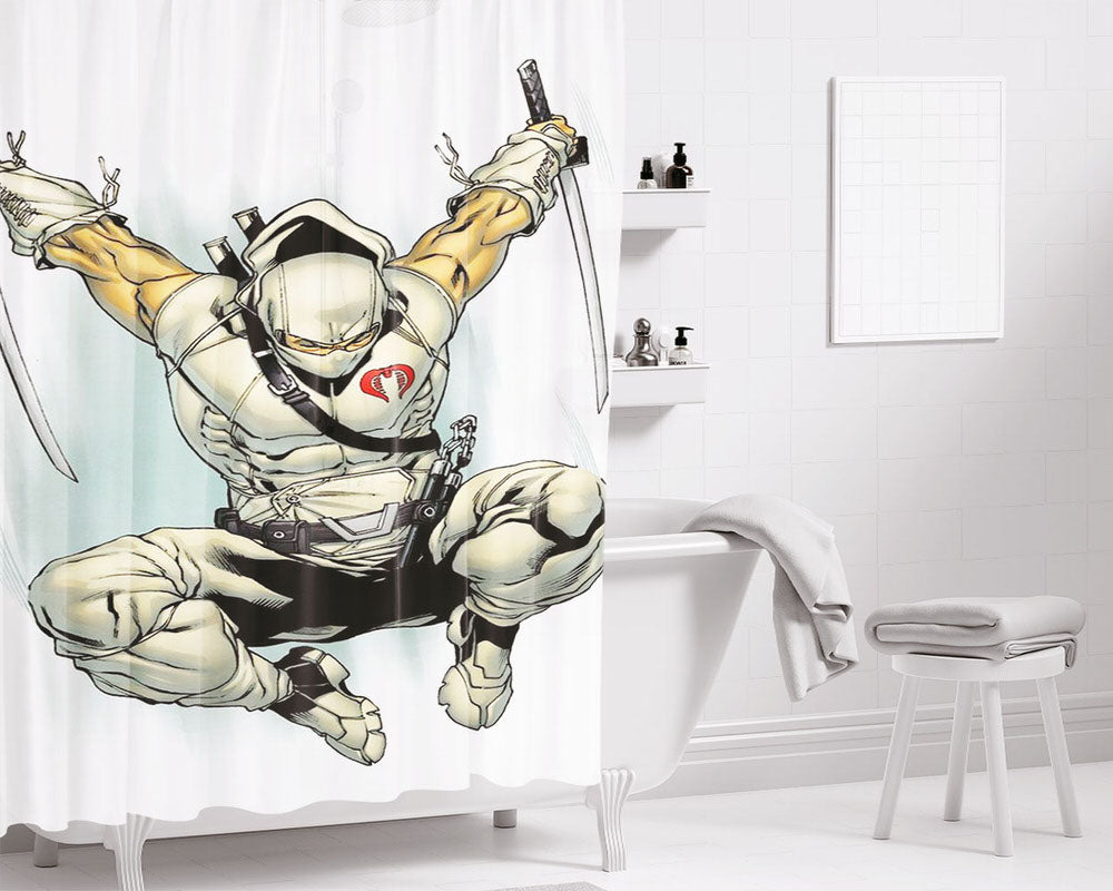 G Lock Perfection Wallpaper Bathroom Shower Curtain Fabric Waterproof | 66 X 72 Inch