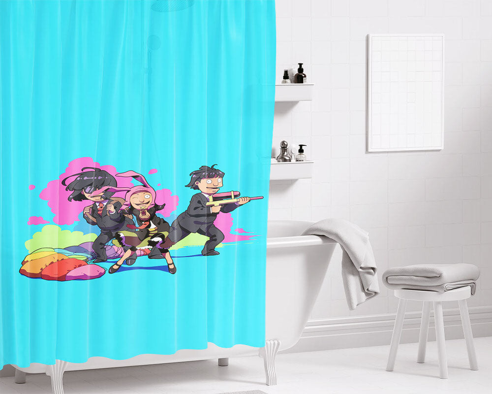 Game Bathroom Shower Curtain Fabric Waterproof | 66 X 72 Inch
