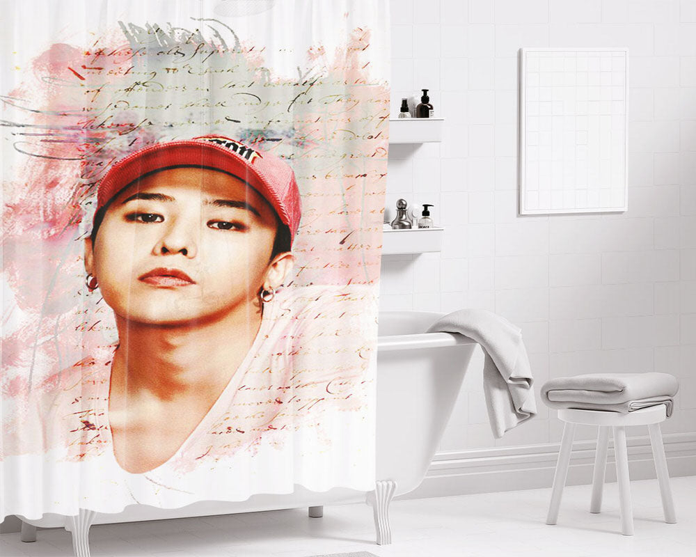Gdragon 8 Seconds Bathroom Shower Curtain Fabric Waterproof | 66 X 72 Inch