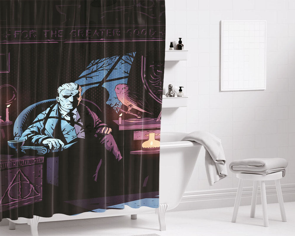Gellert Grindelwald The Story So Far Bathroom Shower Curtain Fabric Waterproof | 66 X 72 Inch