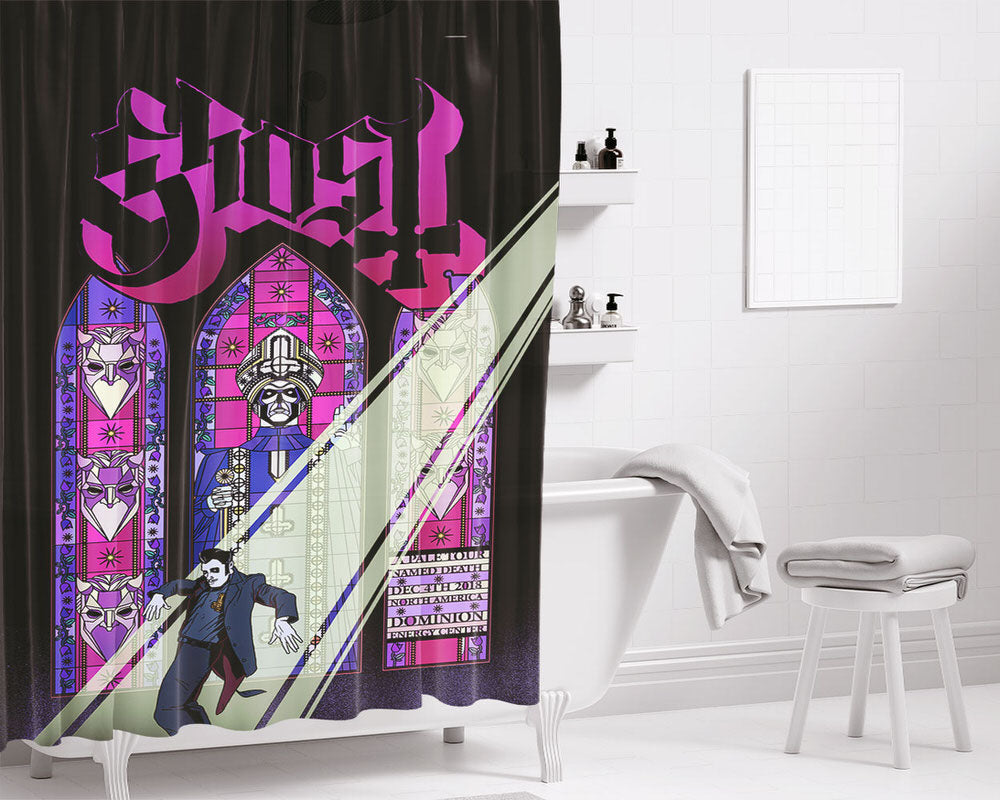 Ghost Poster New Bathroom Shower Curtain Fabric Waterproof | 66 X 72 Inch