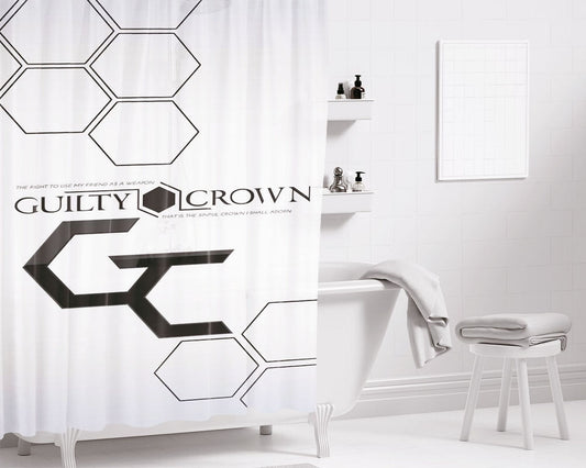 Guilty Crown Wallpaper Bathroom Shower Curtain Fabric Waterproof | 66 X 72 Inch