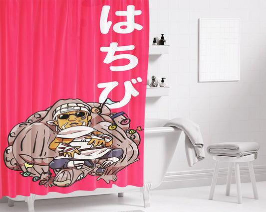 Gyuki Hachibi Killer Bee Bathroom Shower Curtain Fabric Waterproof | 66 X 72 Inch