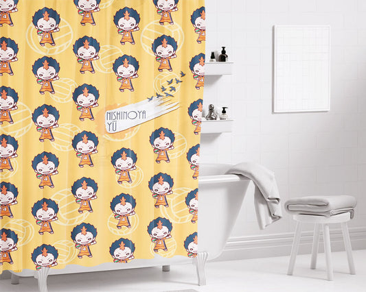 Haikyuu Bathroom Shower Curtain Fabric Waterproof | 66 X 72 Inch