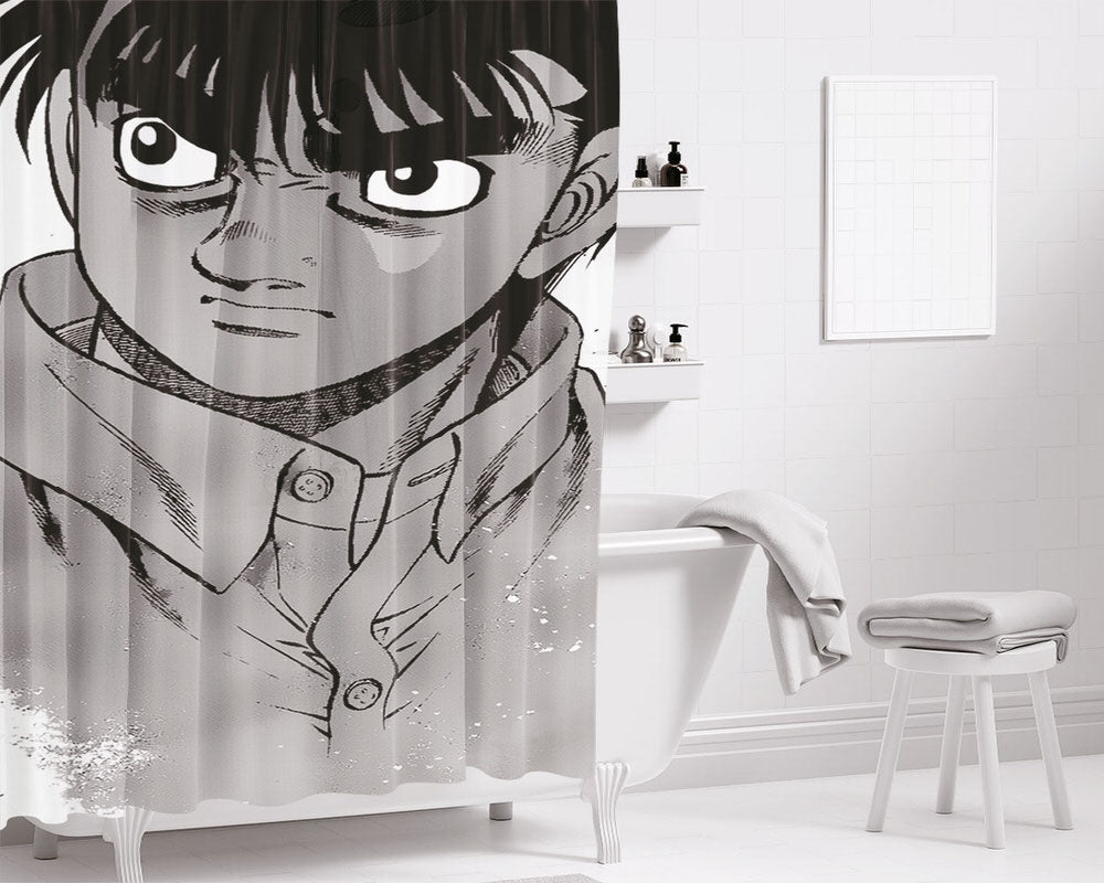 Hajime No Ippo Wallpaper Bathroom Shower Curtain Fabric Waterproof | 66 X 72 Inch