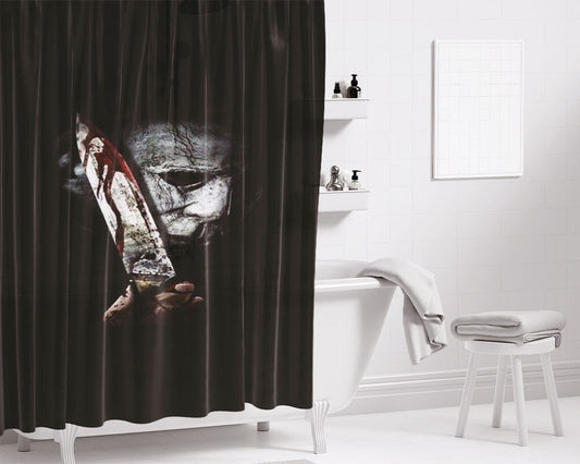 Halloween 2018 Wallpaper Bathroom Shower Curtain Fabric Waterproof | 66 X 72 Inch