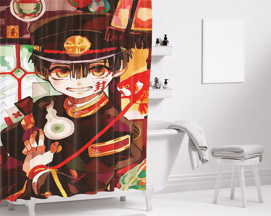 Hanako Kun Kamome Gakuen Ghosts Bathroom Shower Curtain Fabric Waterproof | 66 X 72 Inch