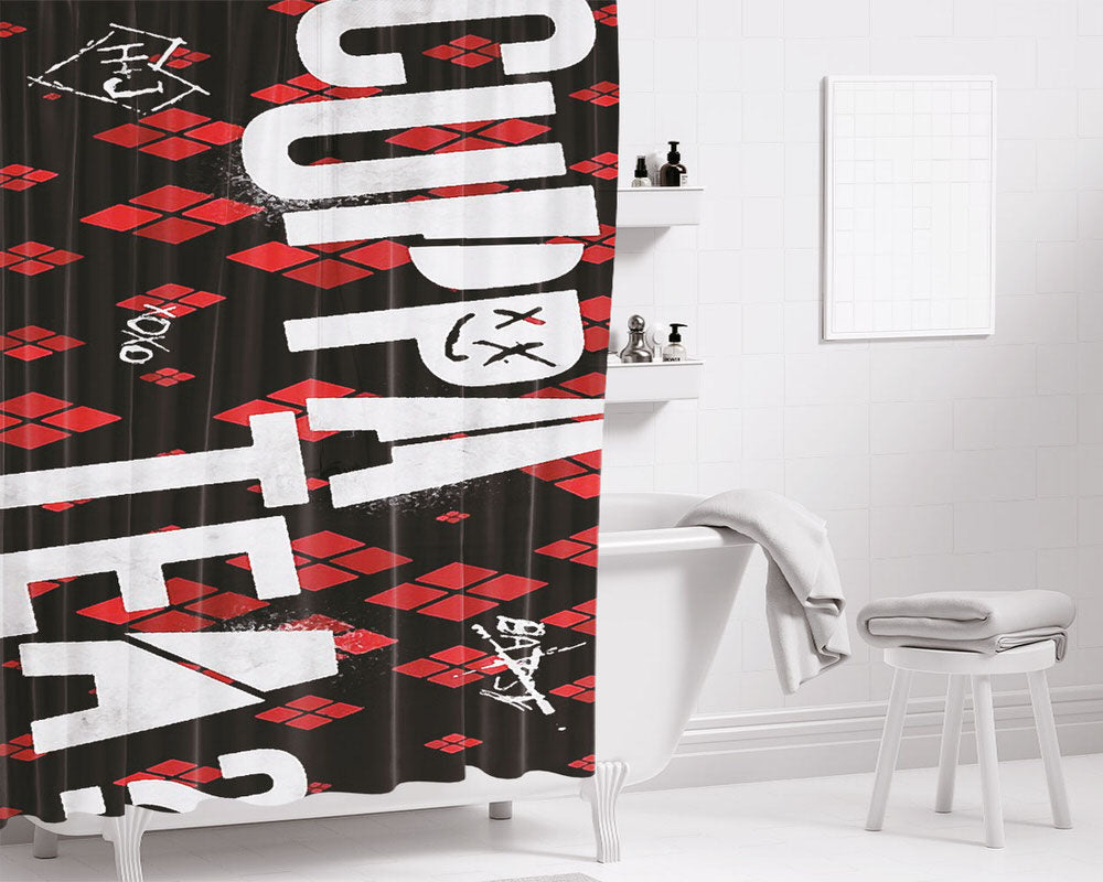 Harley Tea Bathroom Shower Curtain Fabric Waterproof | 66 X 72 Inch