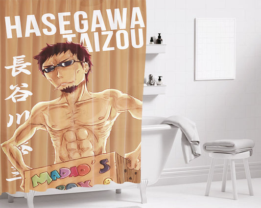 Hasegawa Taizou Gintama Bathroom Shower Curtain Fabric Waterproof | 66 X 72 Inch