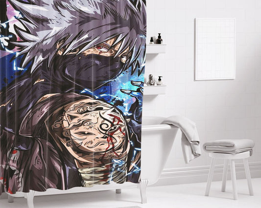 Hatake Kakashi Hype Style Bathroom Shower Curtain Fabric Waterproof | 66 X 72 Inch