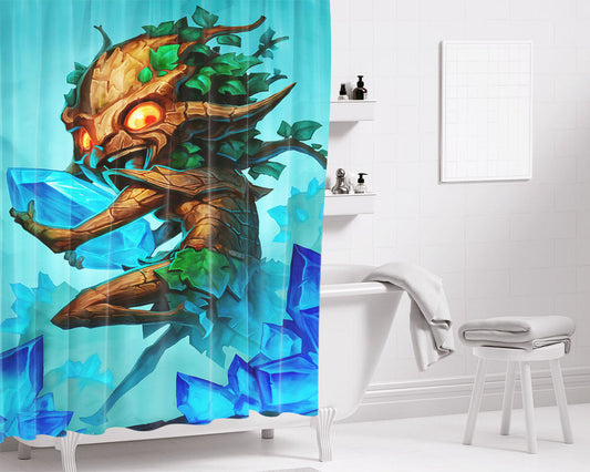 Hearthstone Greedy Sprite Bathroom Shower Curtain Fabric Waterproof | 66 X 72 Inch