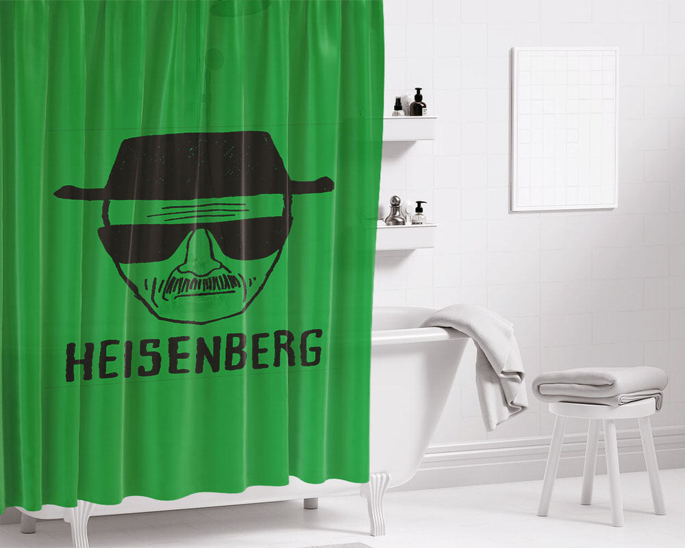 Heisenberg Breaking Bad Art Bathroom Shower Curtain Fabric Waterproof | 66 X 72 Inch
